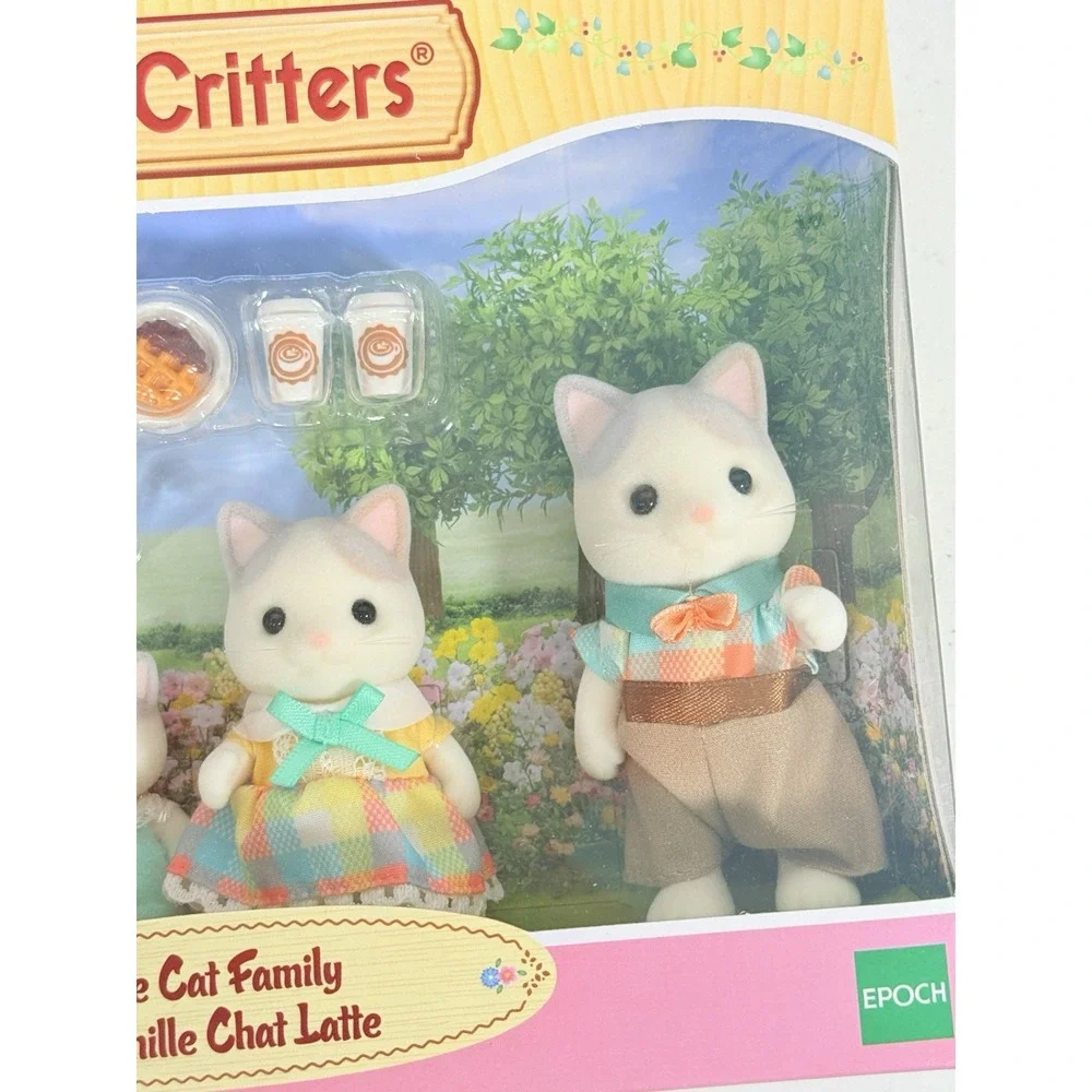 NEW Calico Critters Latte Cat Family Full Set US SELLER Epoch Sylvanian Families